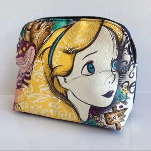 Alice in wonderland Cheshire Cat makeup travel bag